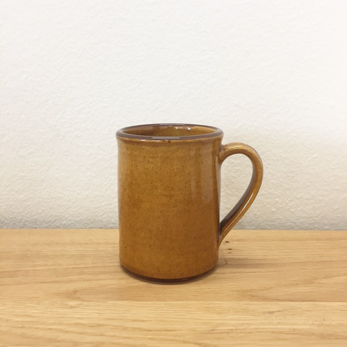 Tender &amp; Co. Coffee Mug Amber Glazed Red Clay