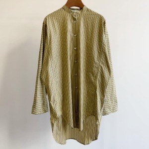 Studio Nicholson Bonsho Big Shirt Broad Stripe Mustard (Women)➕ SALE