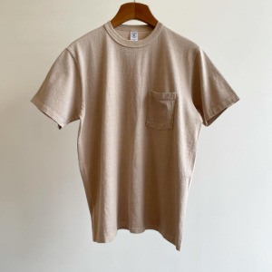 Velva Sheen Pigment Pocket T-Shirt Latte
