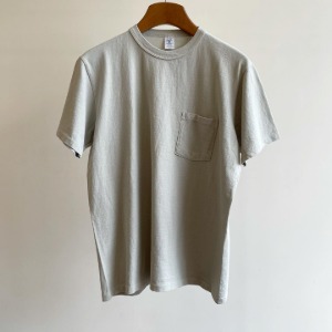 Velva Sheen Pigment Pocket T-Shirt Grey