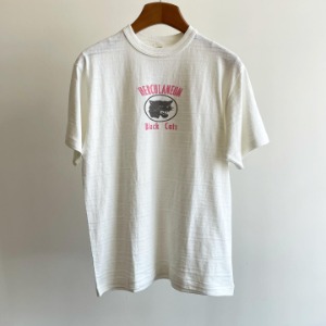 Warehouse Printed T-shirt Black Cats Off White