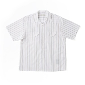 Old Joe Swallow Collar Sports Shirts S/S Bisque Stripe