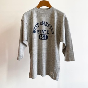 Warehouse 3/4 Sleeved Football T West Chester Grey