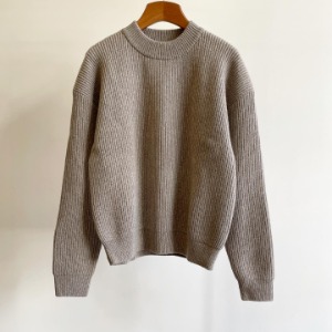 Le 17 Septembre Homme / 917 Wool Ribbed Crewneck Brown