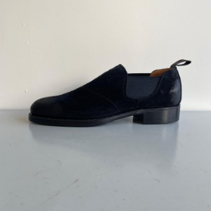 Old Joe &quot;The Gardner&quot; Stunning Leather Side-Gore Shoes Black Kudu Suede