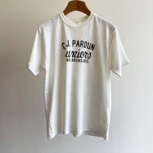 Warehouse Printed T-shirt “C. J. Pardun” Off White