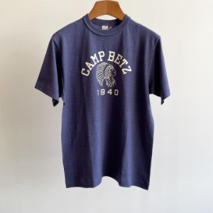 Warehouse Printed T-shirt “Camp Betz” Navy