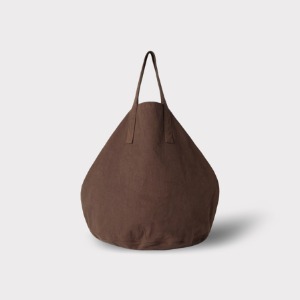 Phigvel Chino Cloth Round Tote Bag Stone Brown