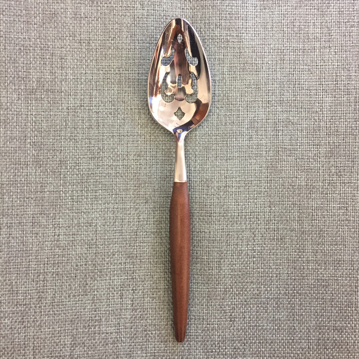Mid Century Modern American Tempo Slotted Serving Spoon (Dead Stock)