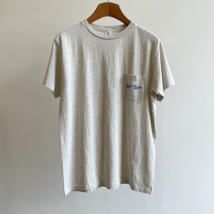 Velva Sheen Logo Pocket T-Shirt Oatmeal
