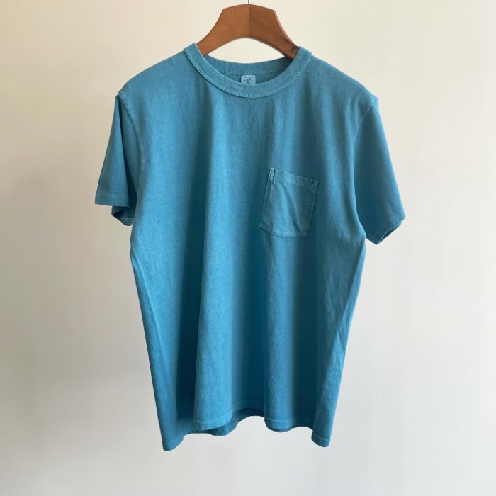 Velva Sheen Pigment Pocket T-Shirt Azure