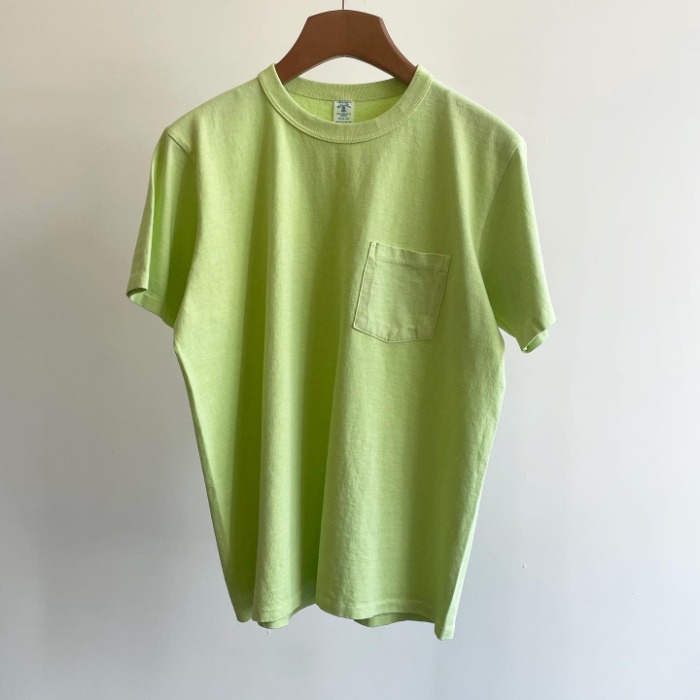 Velva Sheen Pigment Pocket T-Shirt Lime