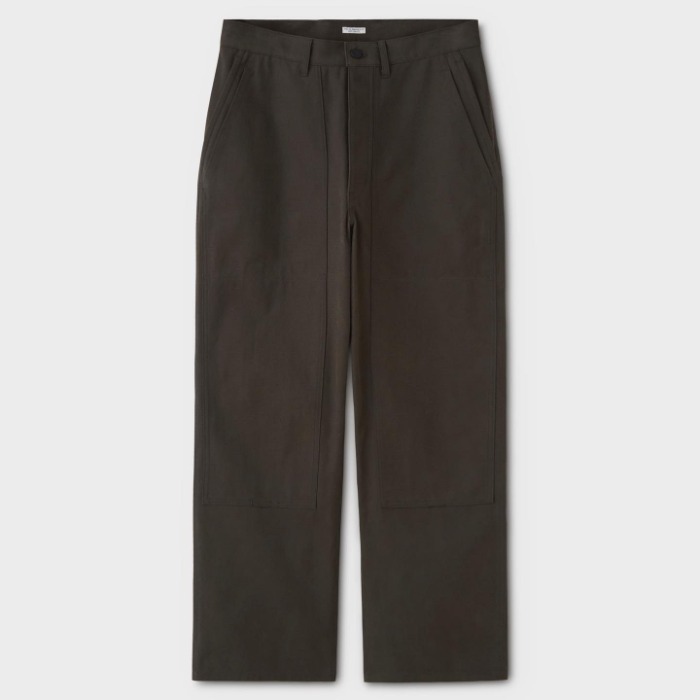 Phigvel Canvas Cloth Double Knee Trousers Forest