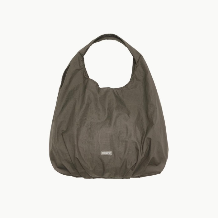 Amomento Ripstop Shirring Bag Brown