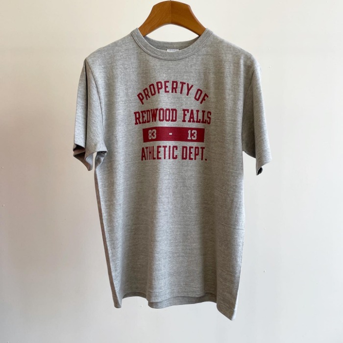 Warehouse 88/12 Mock Crew Neck T-shirt “Redwood Falls” Grey