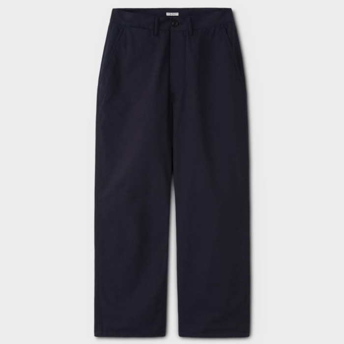 Phigvel Chino Cloth Utility Trousers Grayish Navy