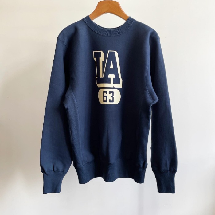 Warehouse “LA“ Reverse Weave Sweatshirt Navy