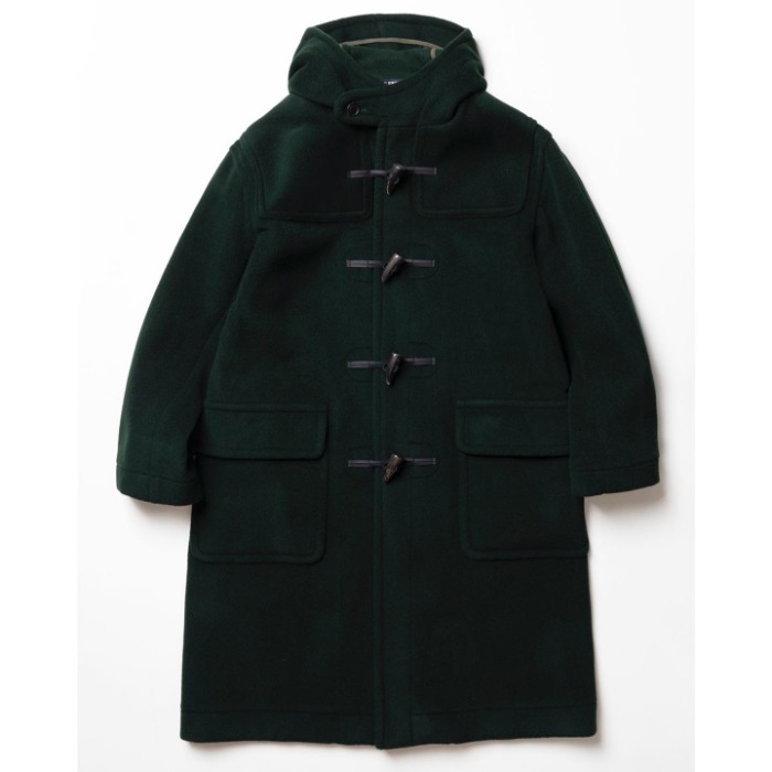 London Tradition “Joshua Ellis” Milford Over-sized Duffle Coat Tartan Green
