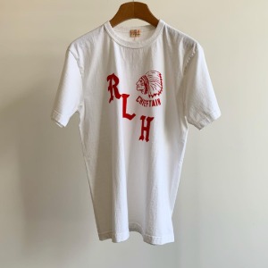 Whitesville Printed Tubular T-shirt “RLH” White➕ SALE