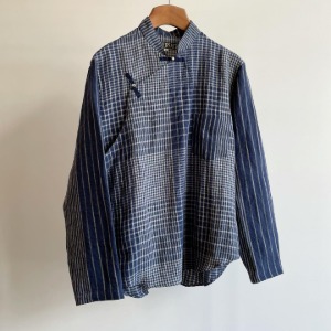 Haversack Random Check Oriental Shirt Indigo➕ SALE