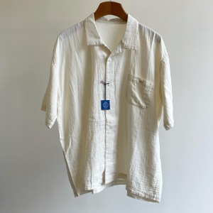 Porter Classic Gauze Short Sleeve Shirt White