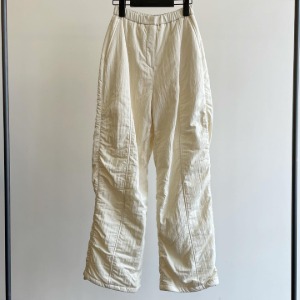 Amomento Padded Shirring Pants Cream (Women)