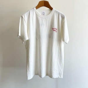 Warehouse X Palm Graphics X FM802 Organic Cotton T-shirt Off White