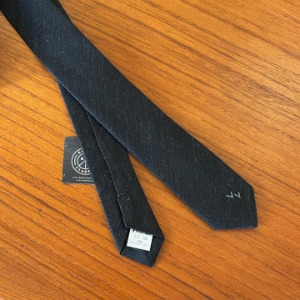Porter Classic Classic Silk Wool Tie Charcoal Gray