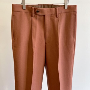 Phlannel New Zealand Wool Wide Tapered Trousers Pink