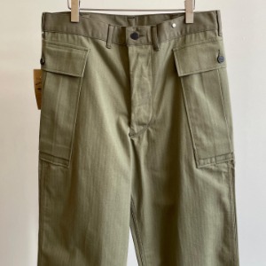Warehouse U.S.Army Herringbone Pants OD Green