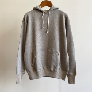 Warehouse 2-needle Hoodie Sweatshirt Plain Grey