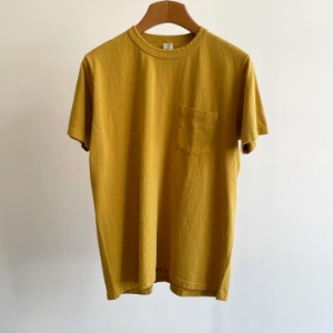 Velva Sheen Pigment Pocket T-Shirt Mustard