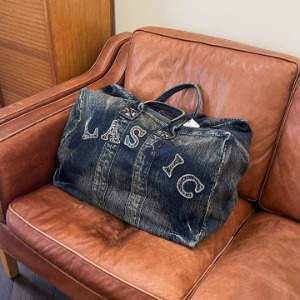 Porter Classic Vintage Denim Bag Medium Indigo