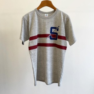 John Gluckow X Warehouse Printed T-shirt “Rowing” Grey